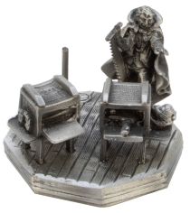 Ray Bradbury Cutting a Woman in Half Pewter Statuette
