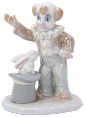 Porcelain Clown Figurine