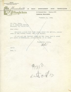 Art Messerschmidt Correspondence