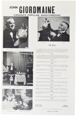 John Giordmaine Advertisement