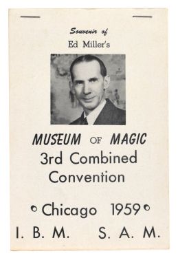 Souvenir of Ed Miller's Museum of Magic