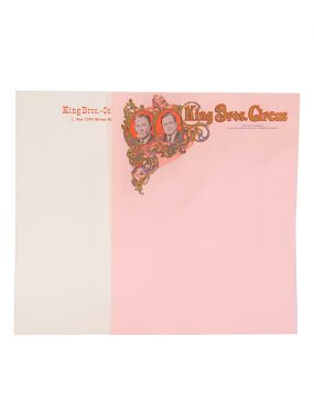 Pair of King Bros. Circus Letterheads