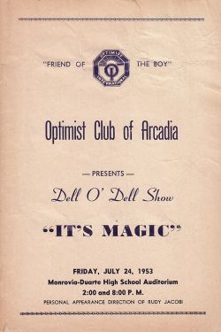 Dell O'Dell Show "It's Magic" Program